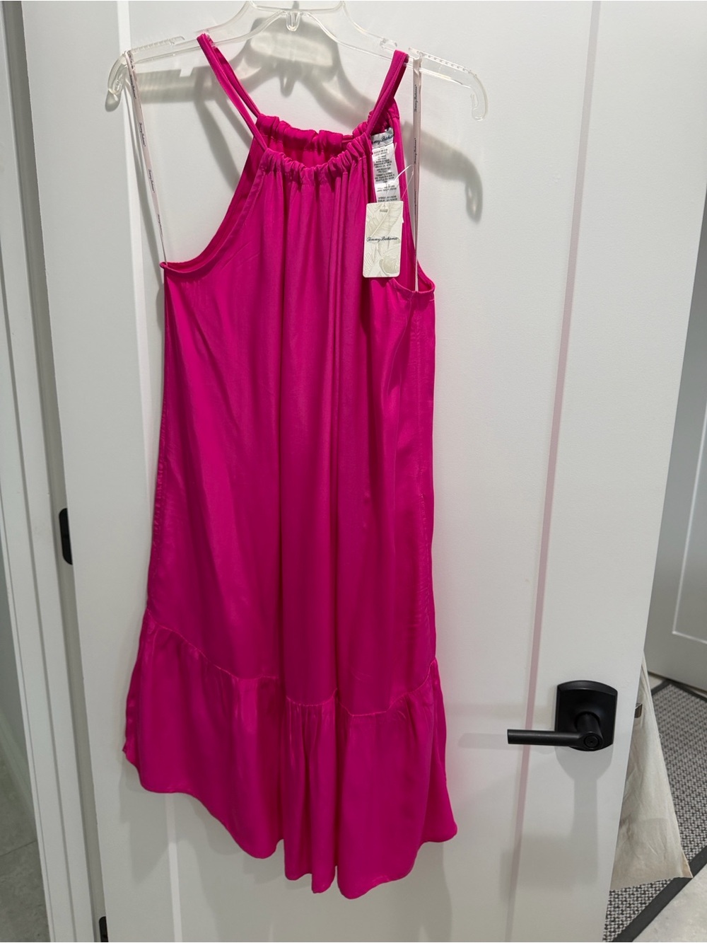 Tommy Bahama Fuchsia Sleeveless Halter-Style Sundress